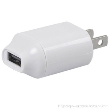 5V 1A Home Wall USB Charger for iPad iPhone iPod, Universal, White